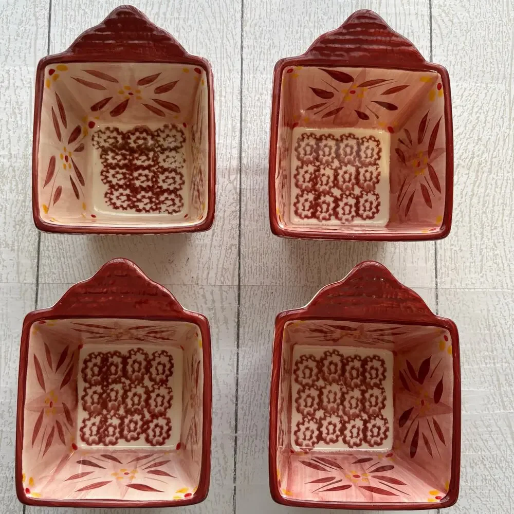 Temp-Tations by Tara Old World Cranberry Ramekins Set of 4